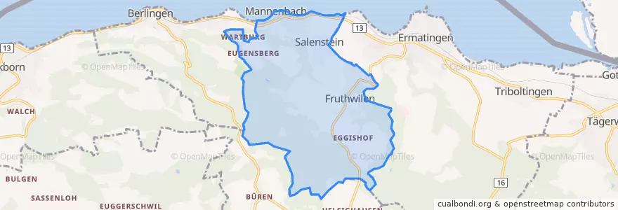 Mapa de ubicacion de Salenstein.