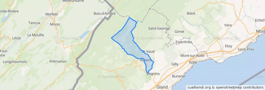 Mapa de ubicacion de Bassins.