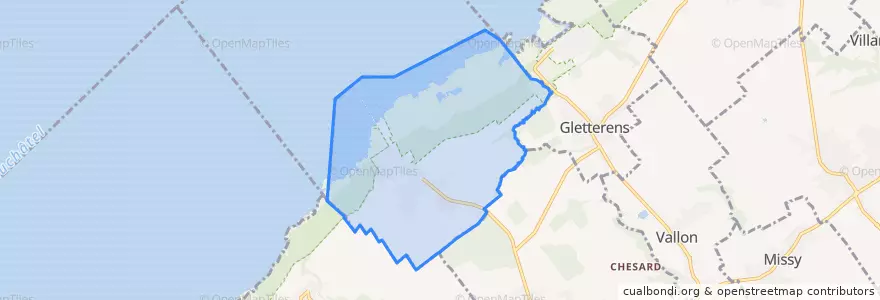 Mapa de ubicacion de Chevroux.