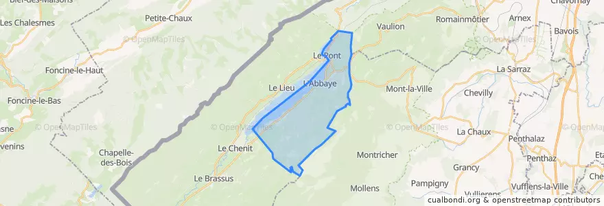 Mapa de ubicacion de L'Abbaye.