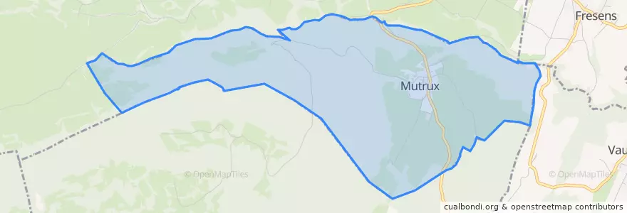 Mapa de ubicacion de Mutrux.