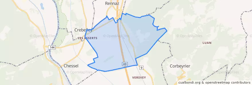 Mapa de ubicacion de Roche (VD).