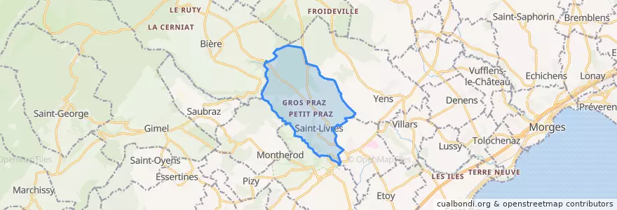 Mapa de ubicacion de Saint-Livres.