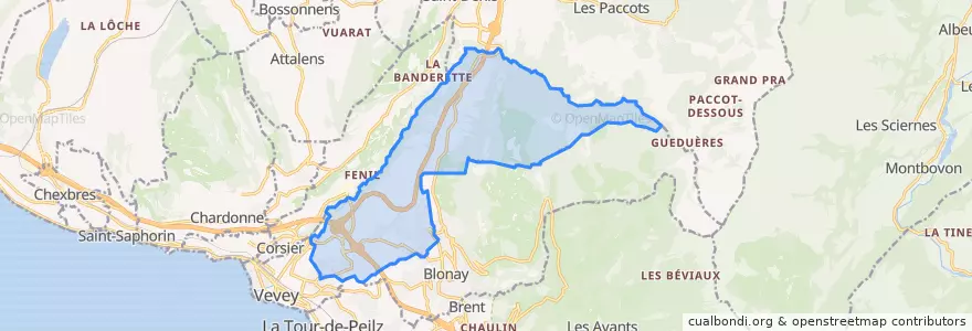 Mapa de ubicacion de Saint-Légier-La Chiésaz.