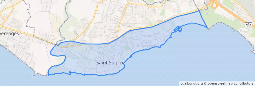 Mapa de ubicacion de Saint-Sulpice.