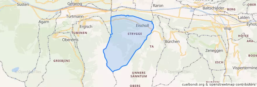 Mapa de ubicacion de Eischoll.