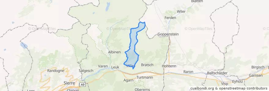 Mapa de ubicacion de Guttet-Feschel.