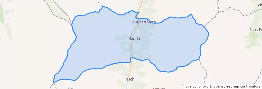 Mapa de ubicacion de Randa.