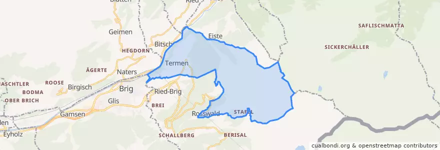 Mapa de ubicacion de Termen.