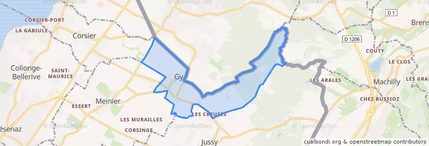 Mapa de ubicacion de Gy.