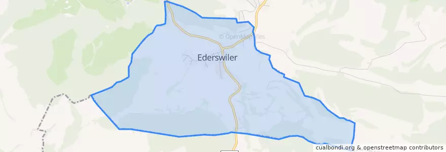Mapa de ubicacion de Ederswiler.