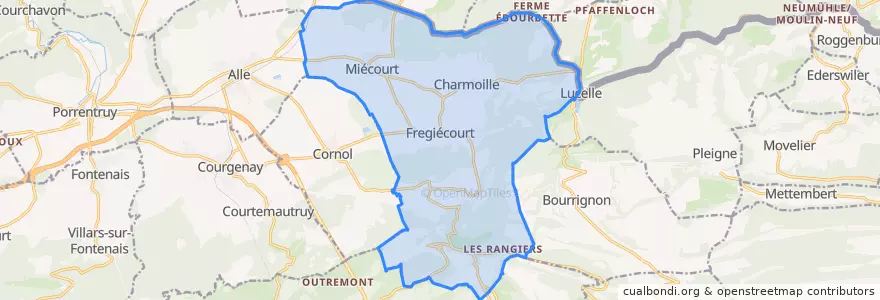 Mapa de ubicacion de La Baroche.