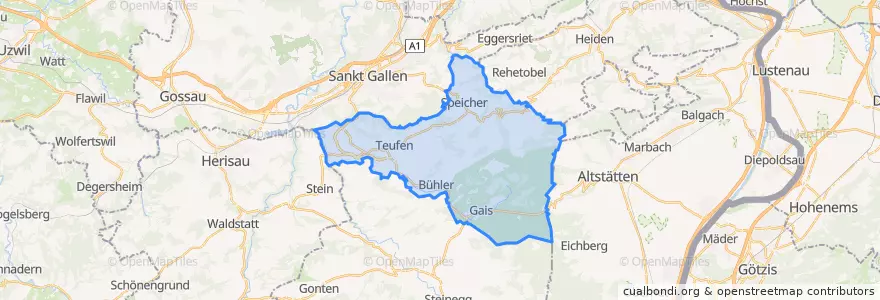 Mapa de ubicacion de Mittelland.