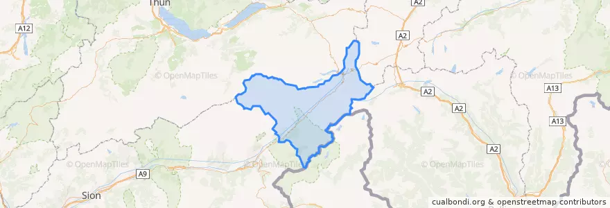 Mapa de ubicacion de Conches.