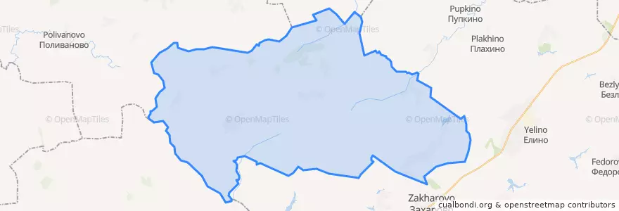 Mapa de ubicacion de Добро-Пчельское сельское поселение.