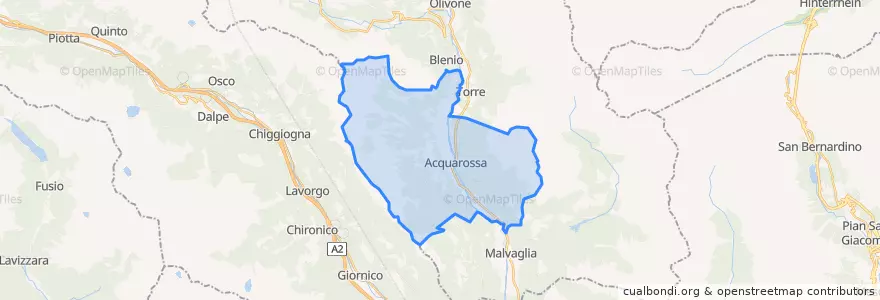 Mapa de ubicacion de Circolo d'Acquarossa.