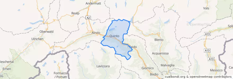 Mapa de ubicacion de Circolo di Quinto.