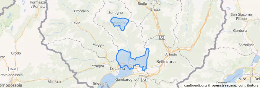 Mapa de ubicacion de Circolo della Navegna.