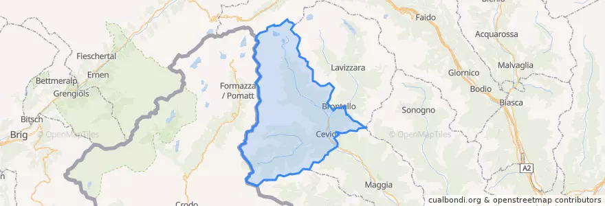 Mapa de ubicacion de Circolo della Rovana.