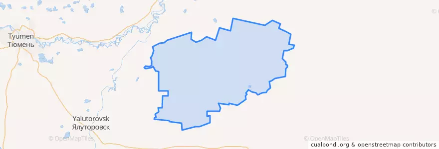Mapa de ubicacion de Юргинский район.