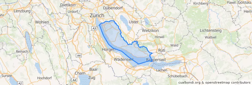 Mapa de ubicacion de Bezirk Meilen.