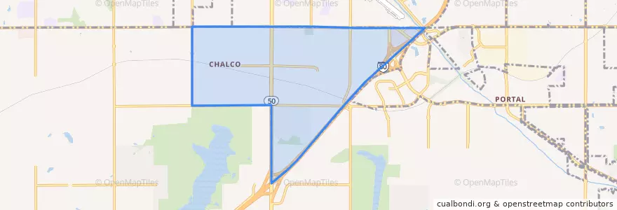 Mapa de ubicacion de Chalco.