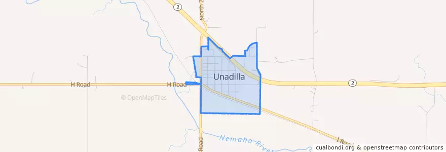 Mapa de ubicacion de Unadilla.