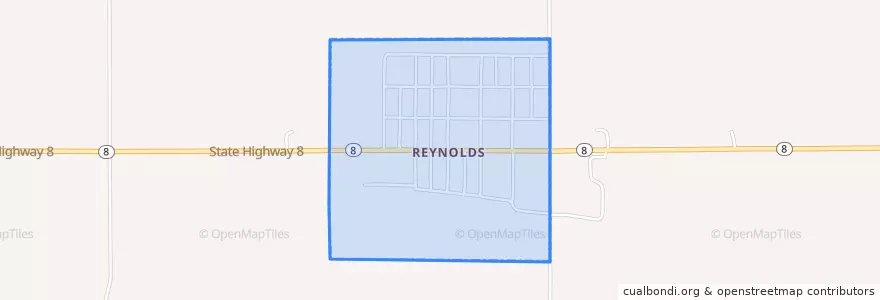 Mapa de ubicacion de Reynolds.