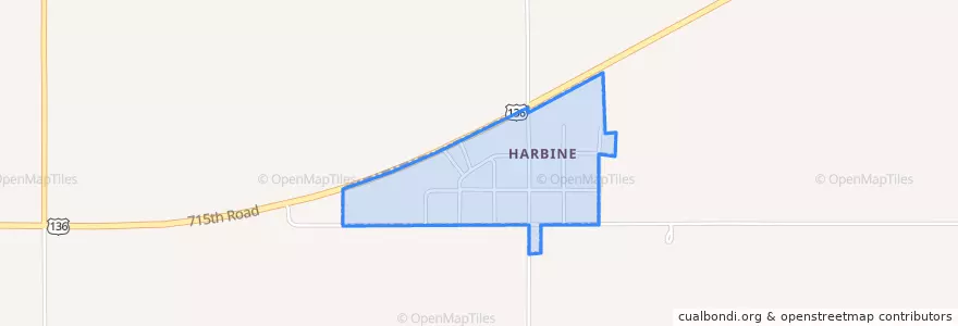 Mapa de ubicacion de Harbine.
