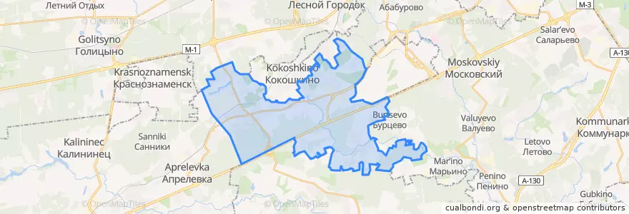 Mapa de ubicacion de поселение Марушкинское.