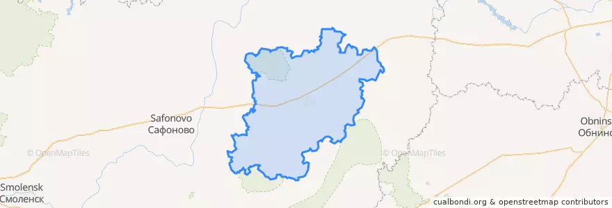 Mapa de ubicacion de Rajon Wjasma.
