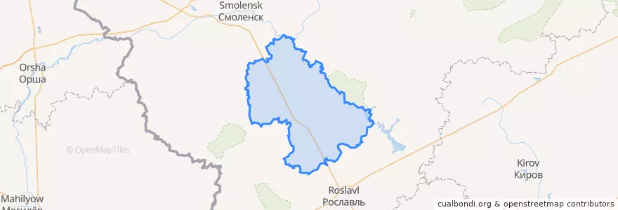 Mapa de ubicacion de Починковский район.