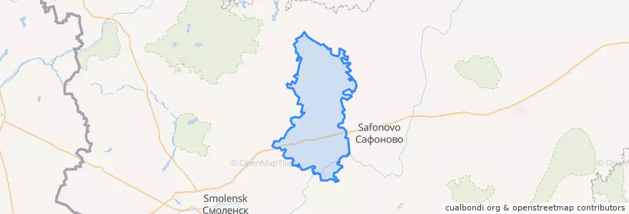 Mapa de ubicacion de Ярцевский район.