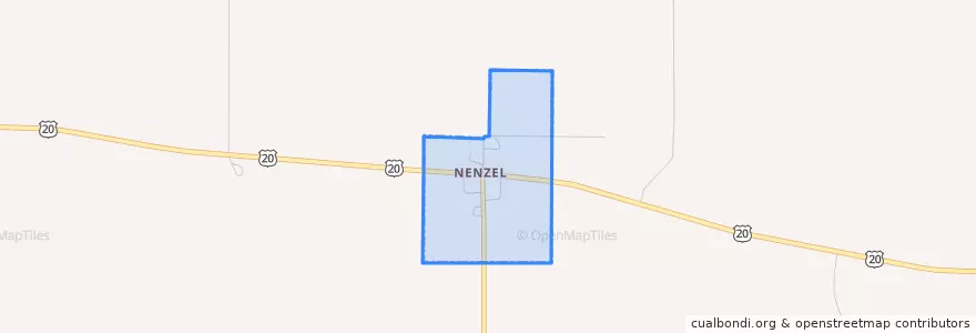 Mapa de ubicacion de Nenzel.