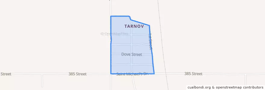 Mapa de ubicacion de Tarnov.