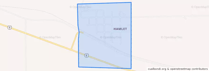 Mapa de ubicacion de Hamlet.