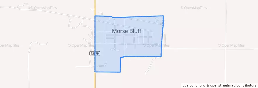 Mapa de ubicacion de Morse Bluff.