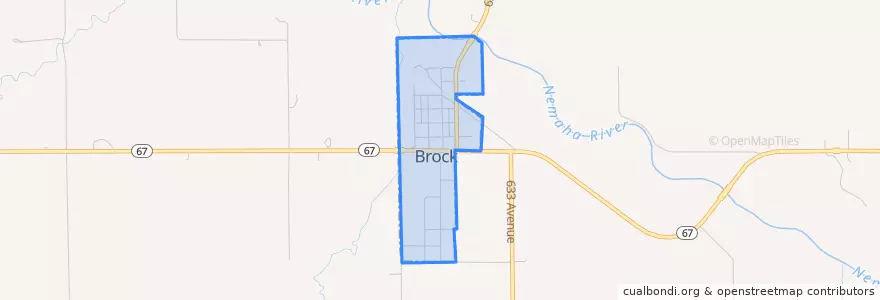 Mapa de ubicacion de Brock.