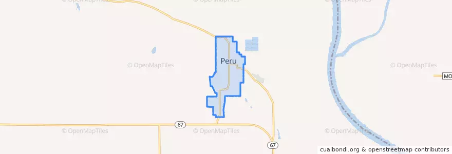 Mapa de ubicacion de Peru.