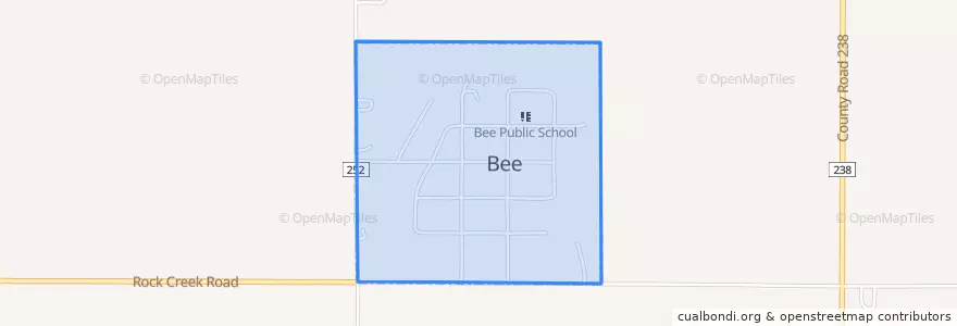 Mapa de ubicacion de Bee.