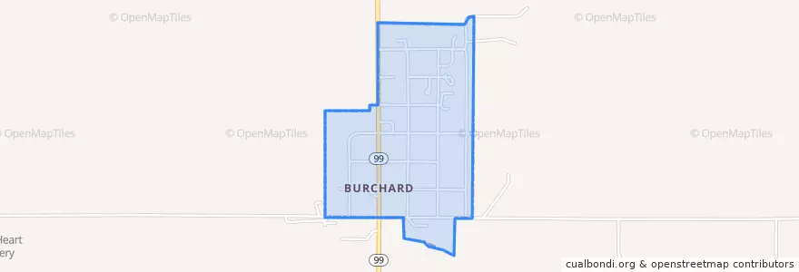 Mapa de ubicacion de Burchard.