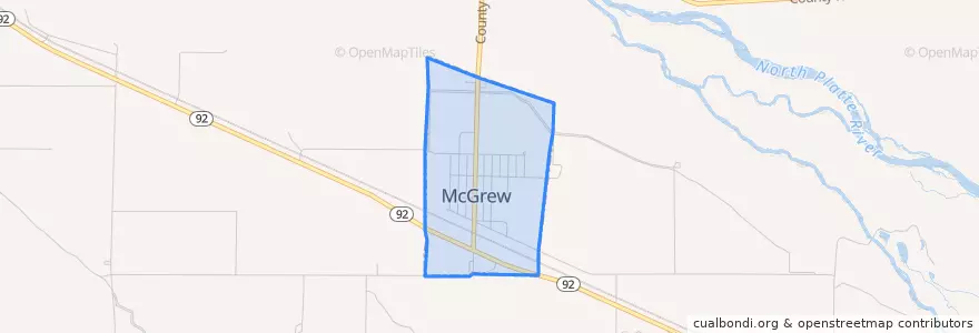 Mapa de ubicacion de McGrew.