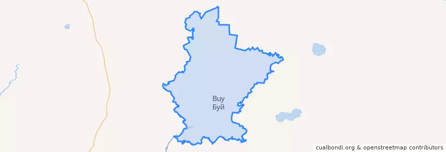 Mapa de ubicacion de Буйский район.