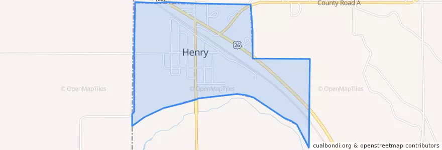 Mapa de ubicacion de Henry.