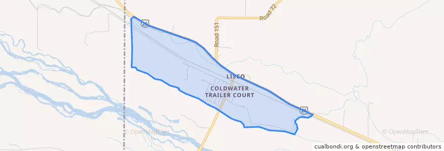 Mapa de ubicacion de Lisco.