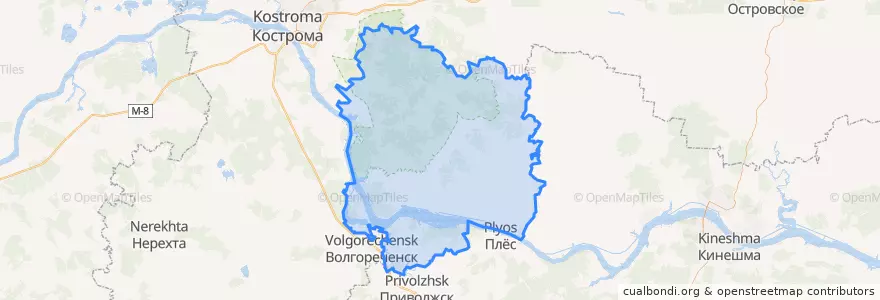 Mapa de ubicacion de Красносельский район.