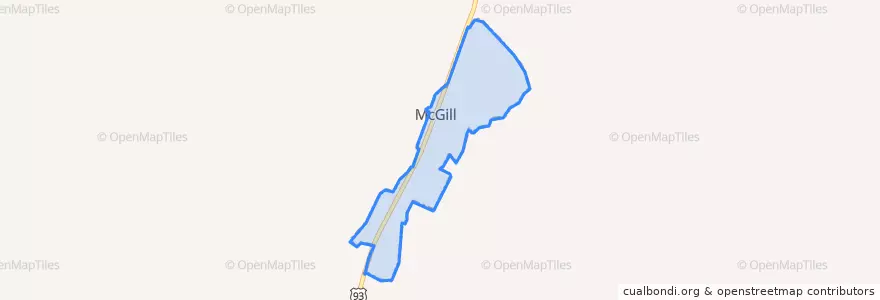 Mapa de ubicacion de McGill.