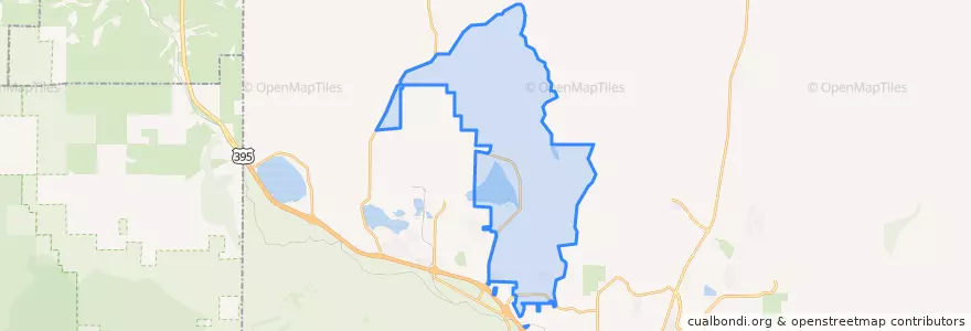 Mapa de ubicacion de Lemmon Valley-Golden Valley.