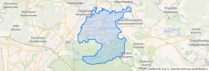 Mapa de ubicacion de городской округ Королёв.