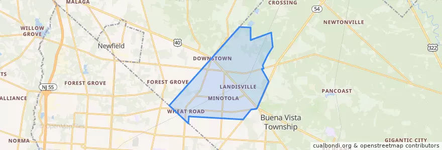 Mapa de ubicacion de Buena.